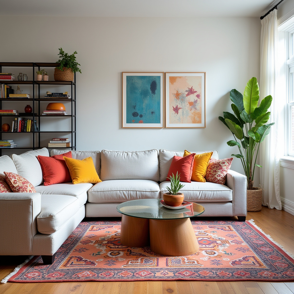 Modern Eclectic Living Room 6