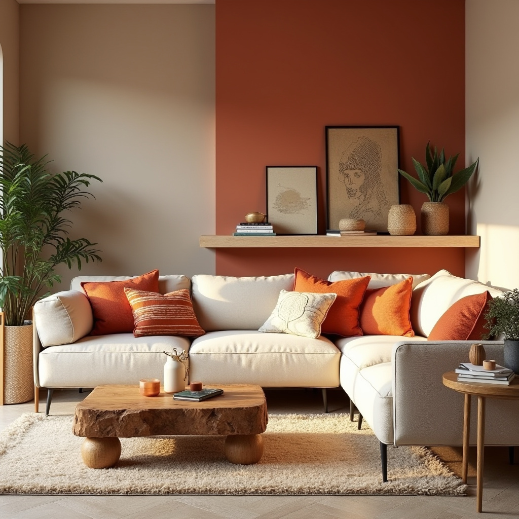 Modern Eclectic Living Room 9