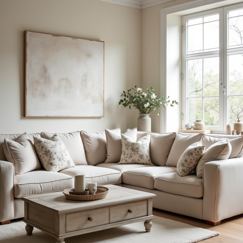 Modern French Country Living Room 17