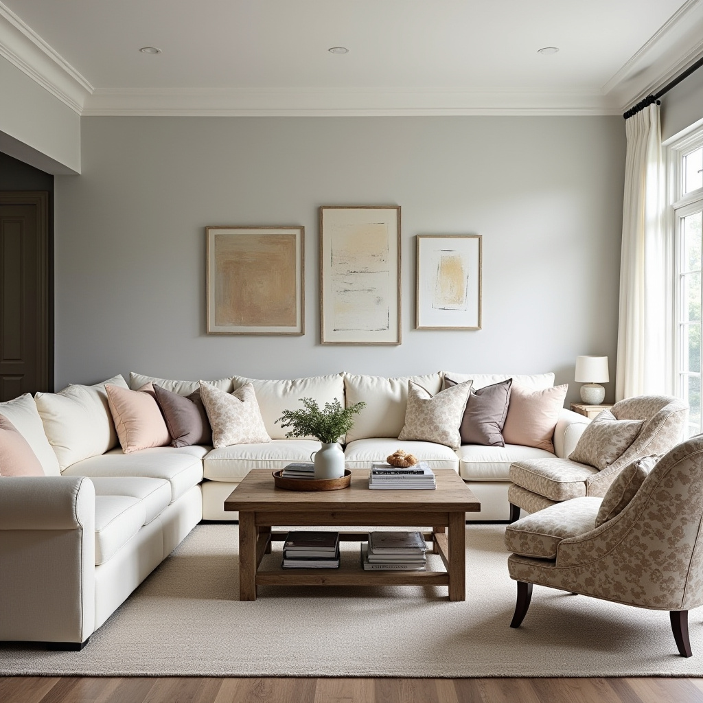 Modern French Country Living Room 26