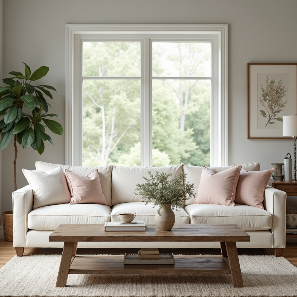 Modern French Country Living Room 30