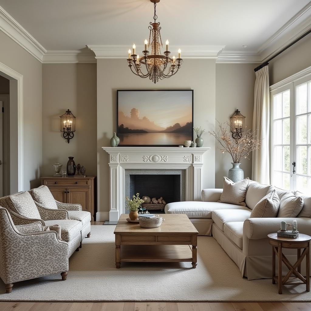 Modern French Country Living Room 6