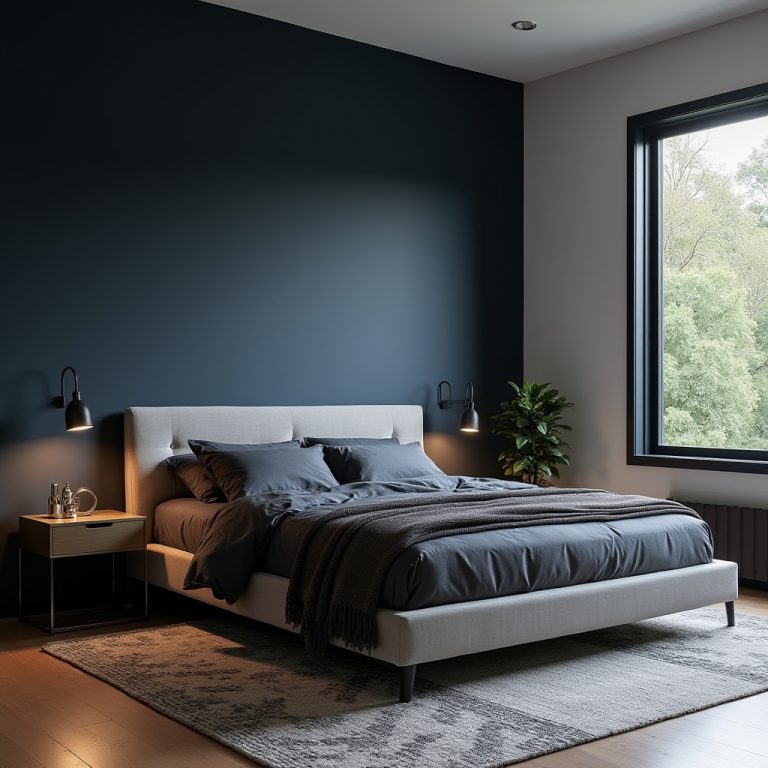 Modern Masculine Bedroom 1