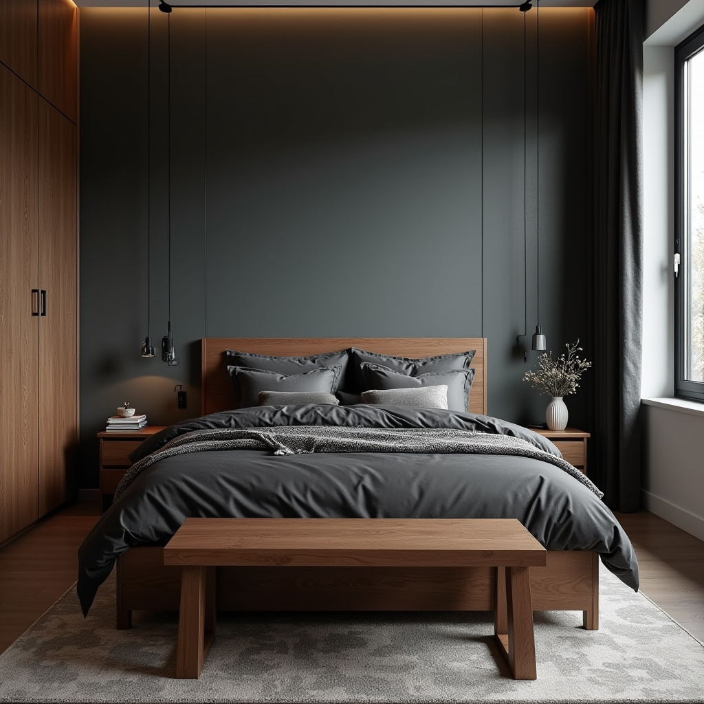 Modern Masculine Bedroom 10