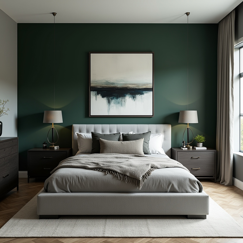 Modern Masculine Bedroom 11