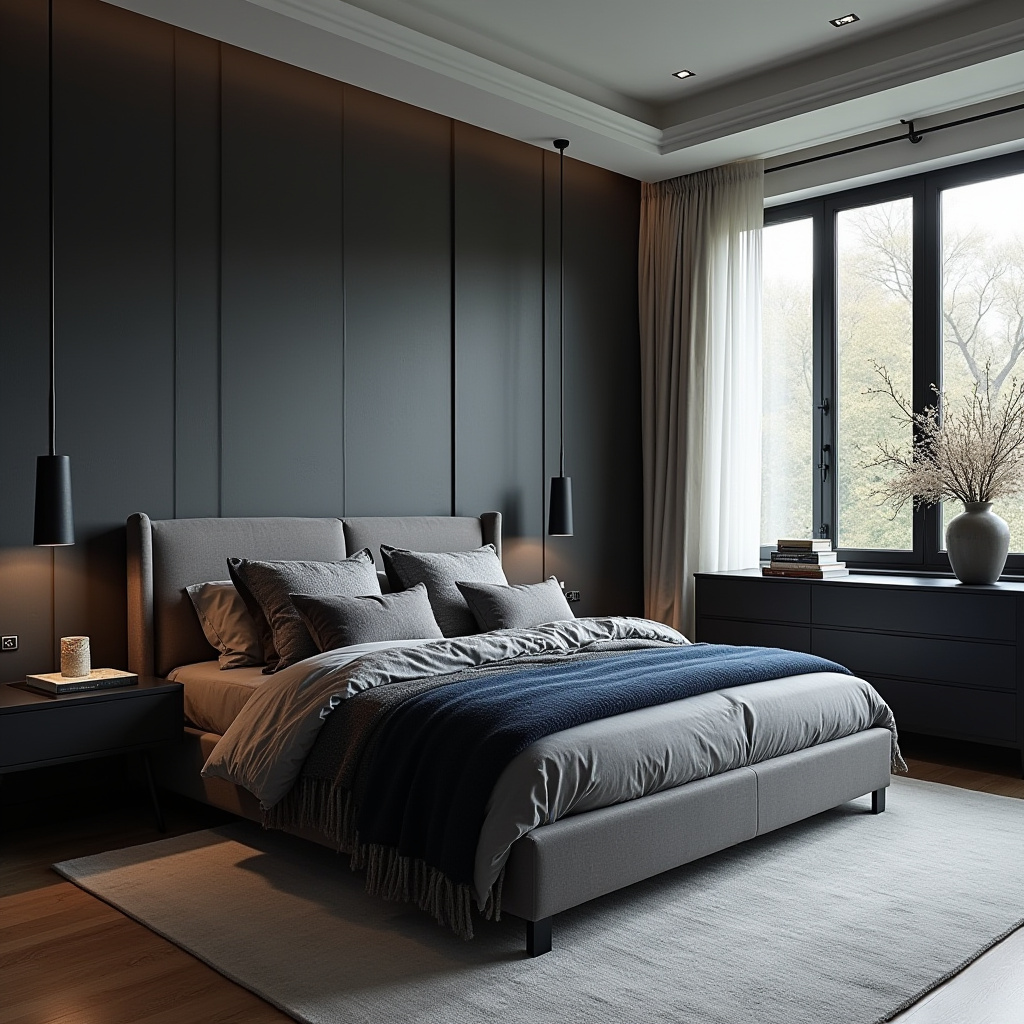 Modern Masculine Bedroom 12