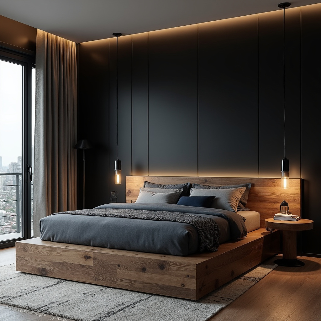 Modern Masculine Bedroom 16