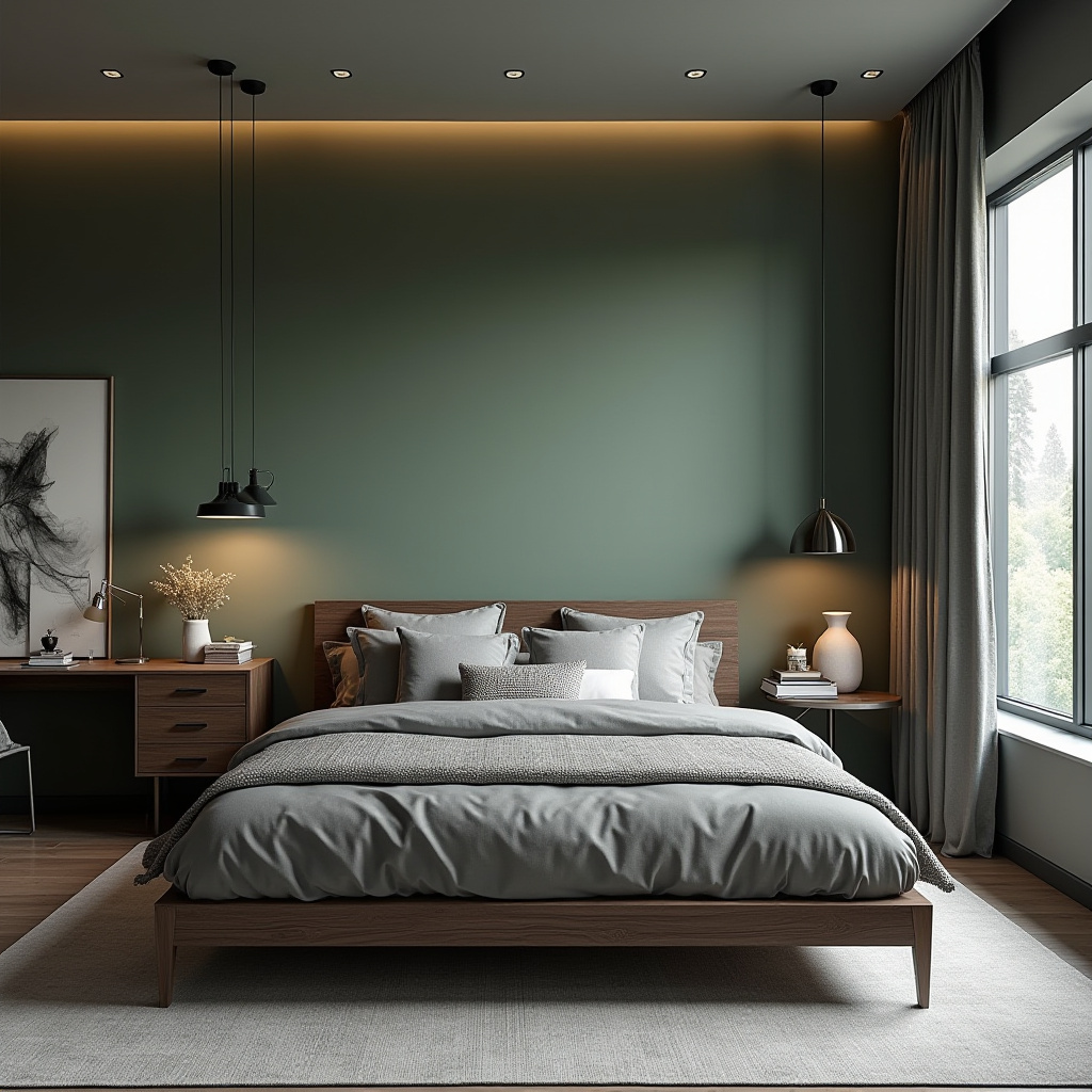 Modern Masculine Bedroom 23