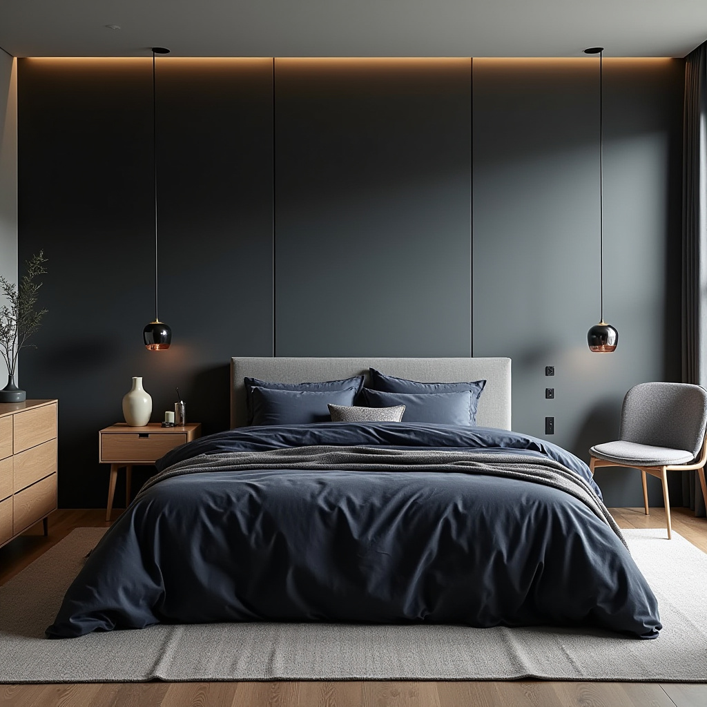 Modern Masculine Bedroom 26