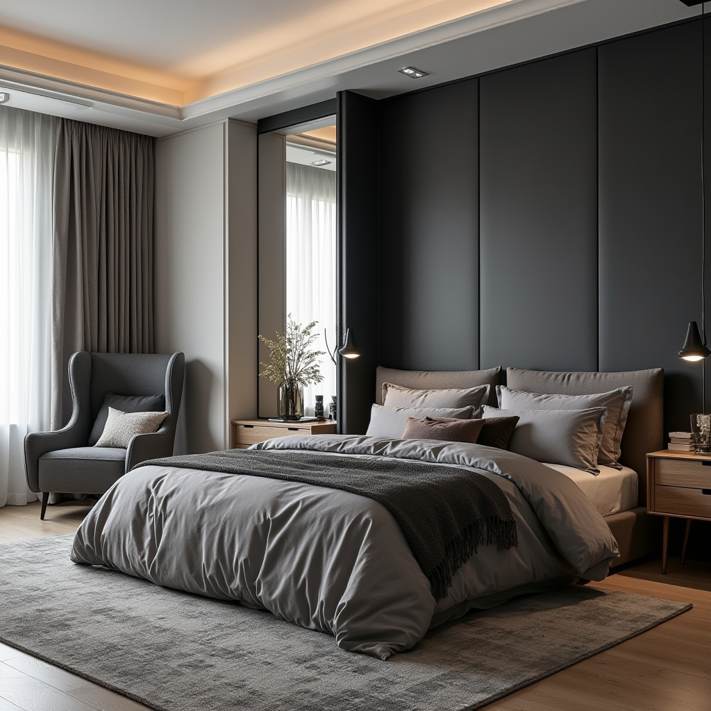 Modern Masculine Bedroom 29