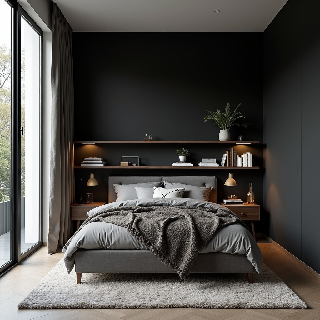 Modern Masculine Bedroom 8
