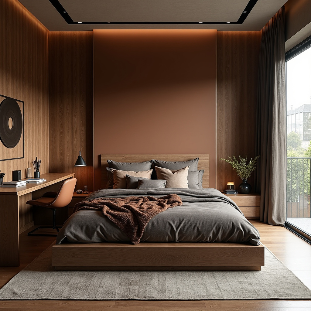 Modern Masculine Bedroom 9