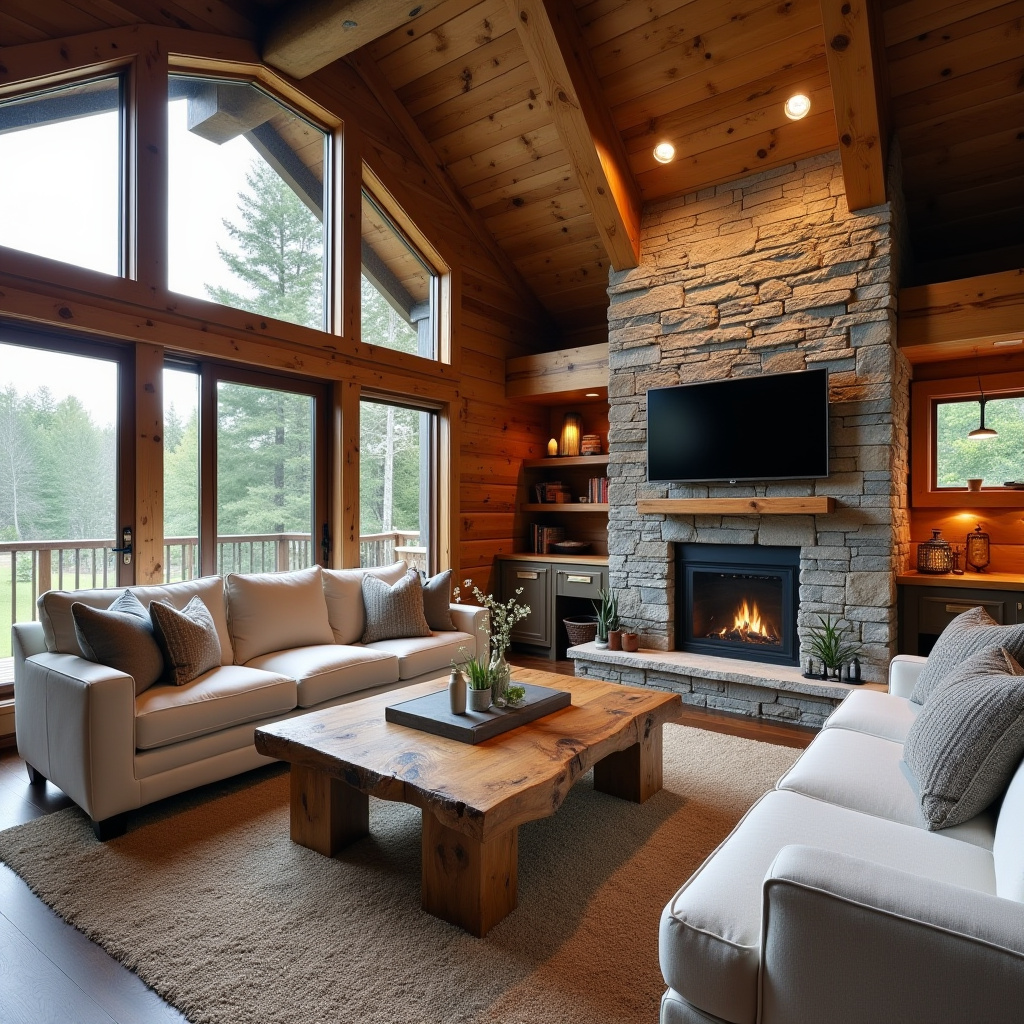 Modern Rustic Cabin 11