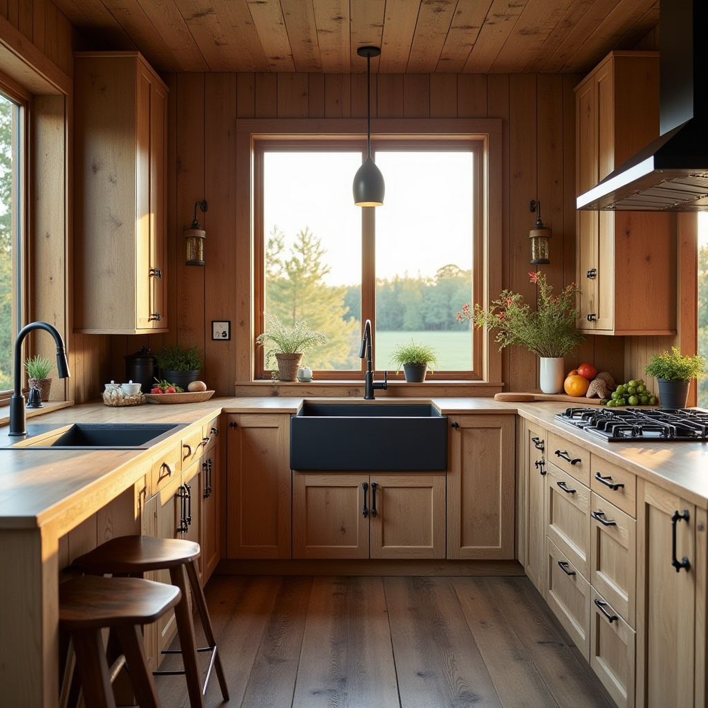 Modern Rustic Kitchen Cabinets 1