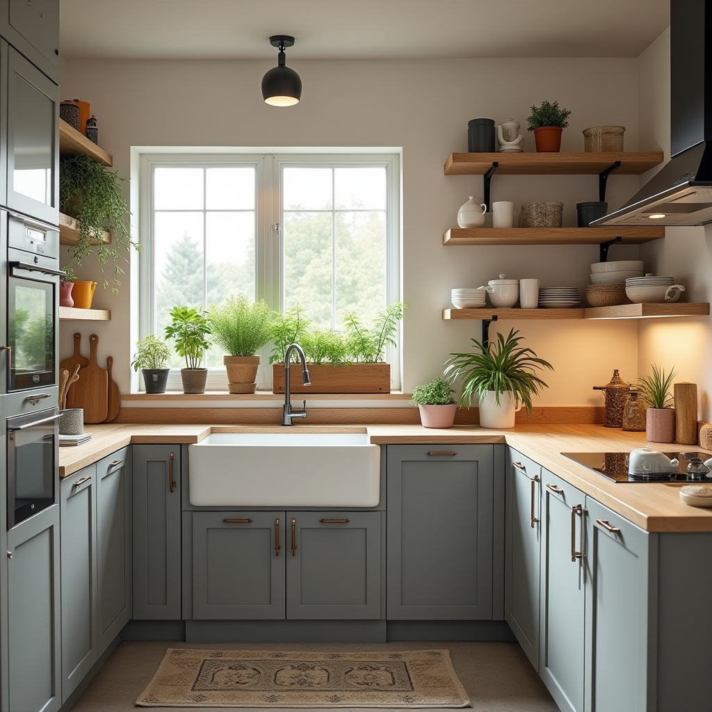 Modern Rustic Kitchen Cabinets 11