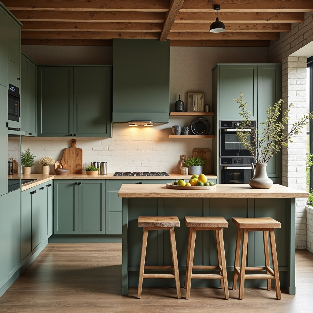 Modern Rustic Kitchen Cabinets 14