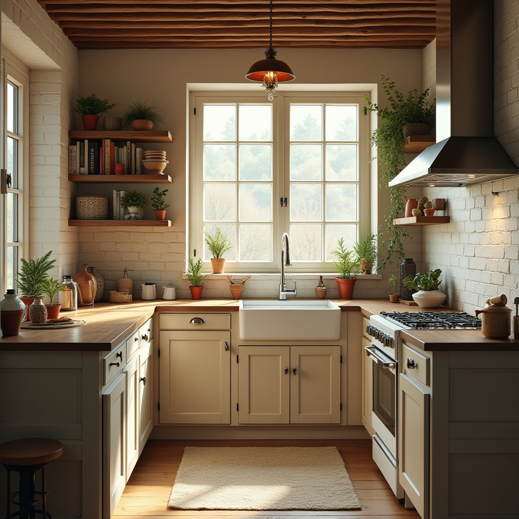 Modern Rustic Kitchen Cabinets 16