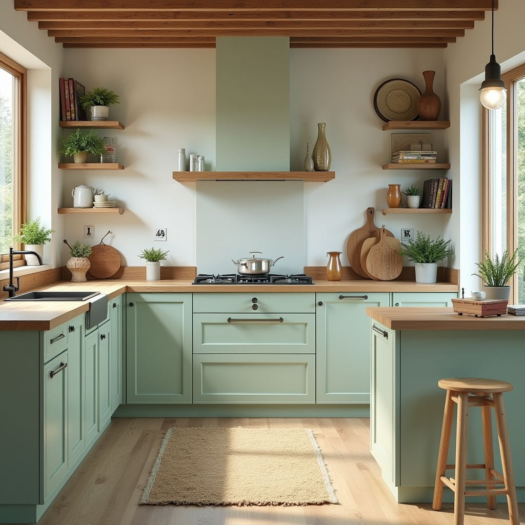 Modern Rustic Kitchen Cabinets 27