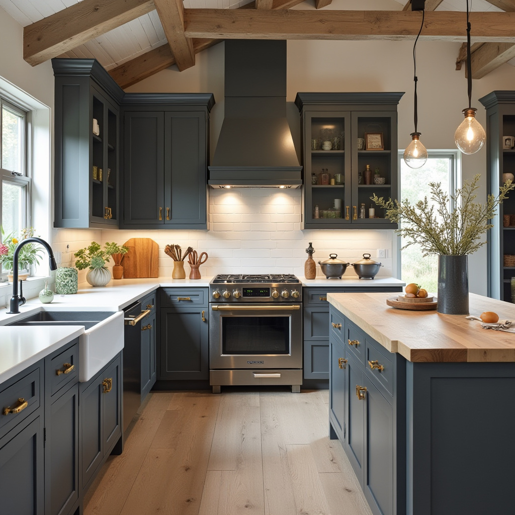 Modern Rustic Kitchen Cabinets 7