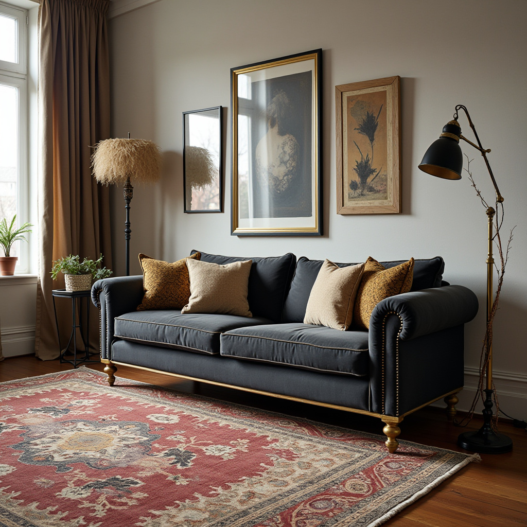 Modern Vintage Living Room 10