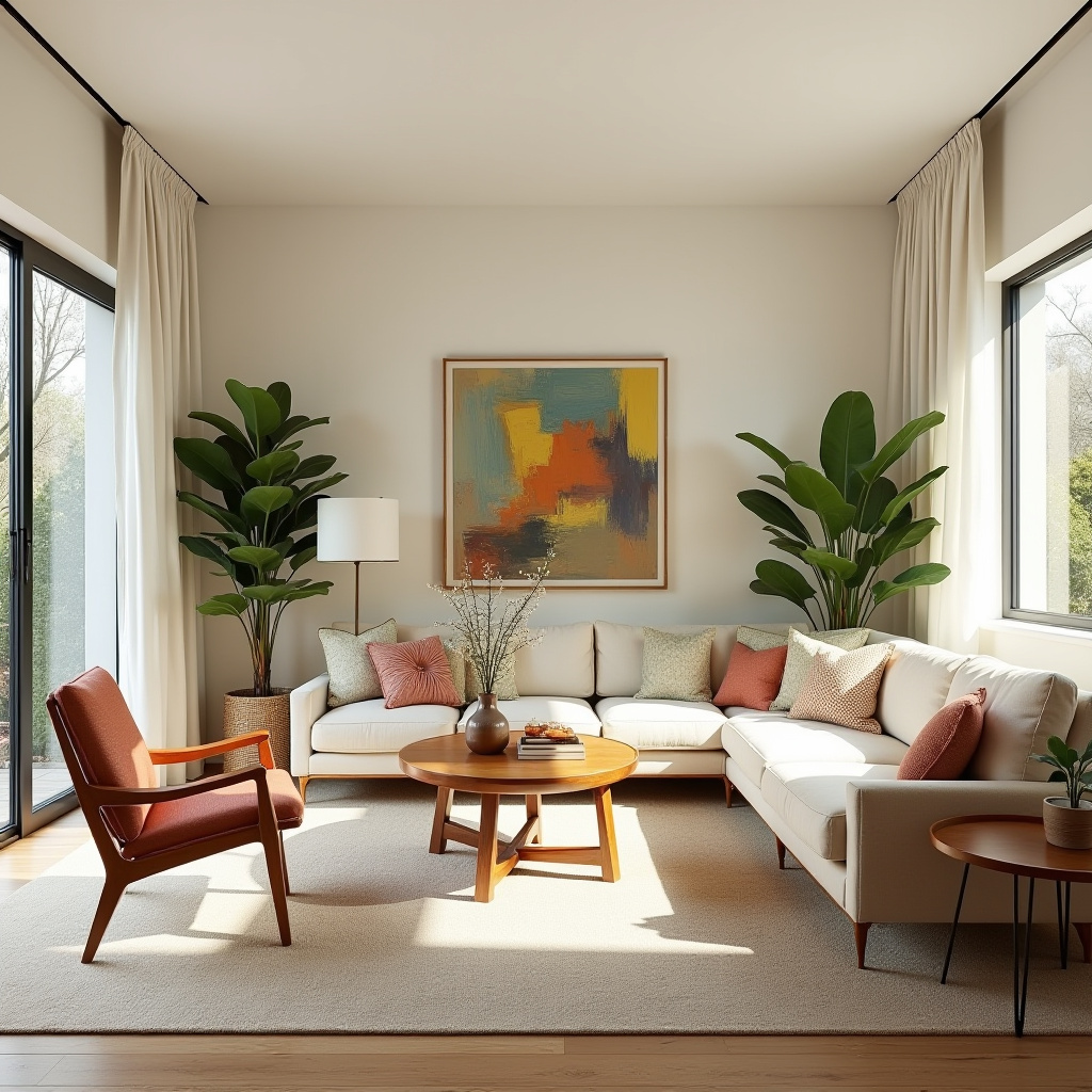 Modern Vintage Living Room 13