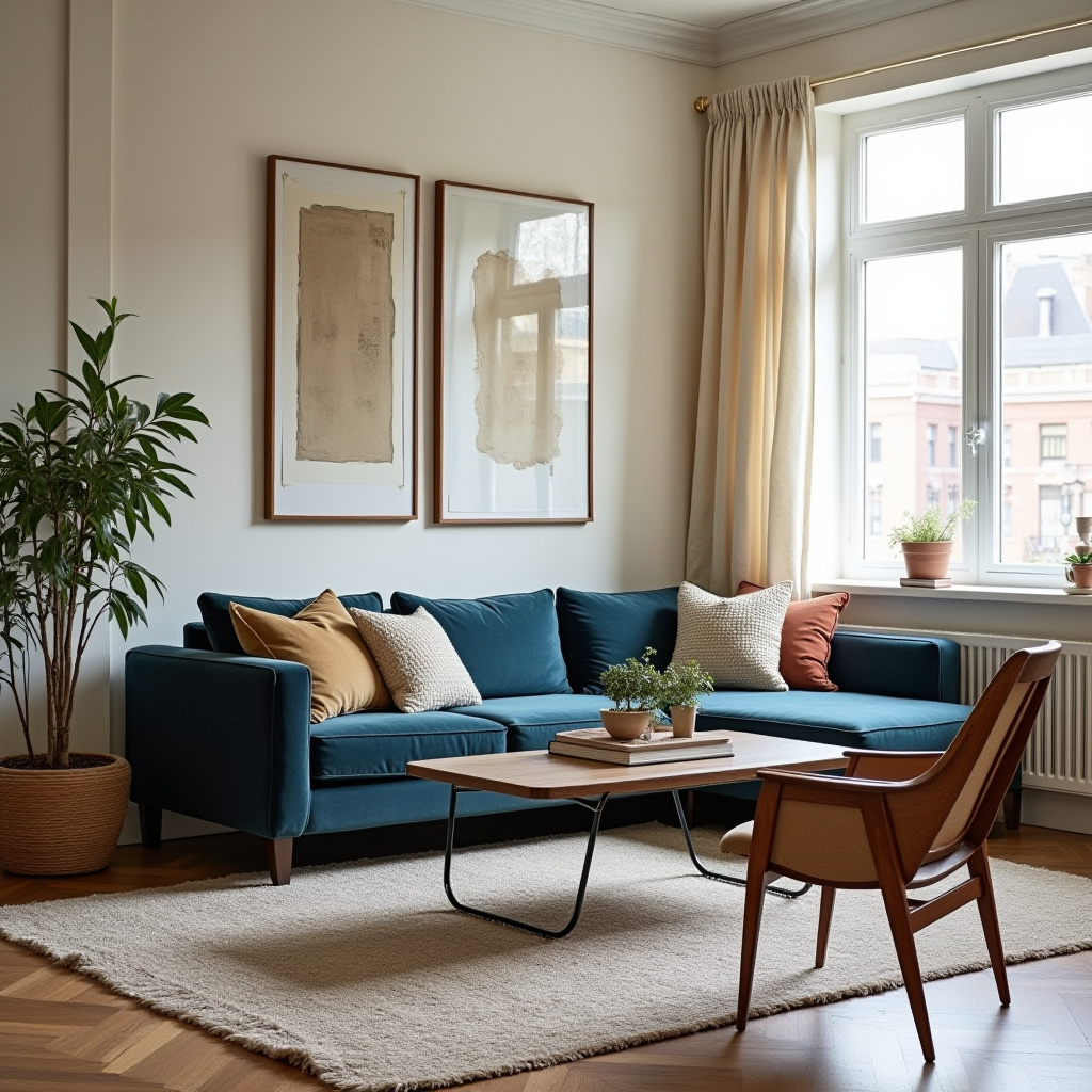 Modern Vintage Living Room 18