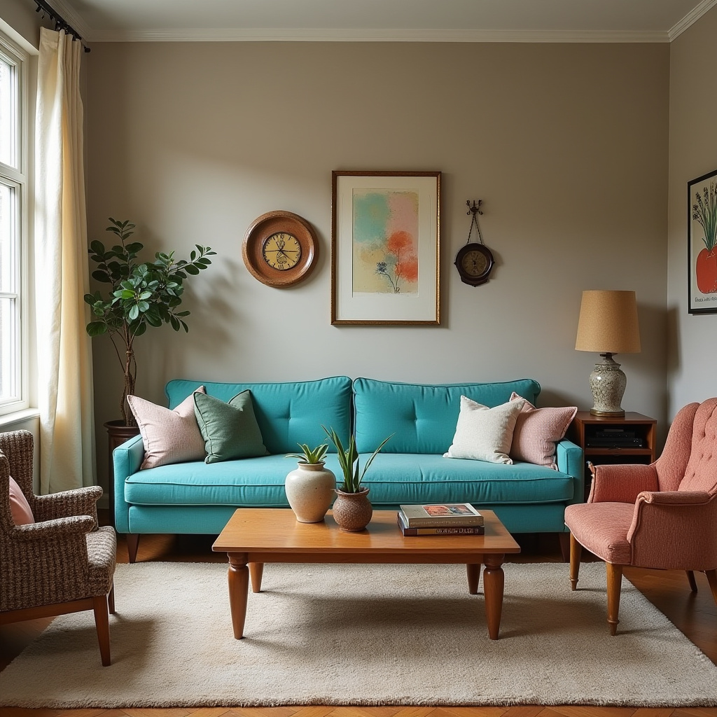 Modern Vintage Living Room 8