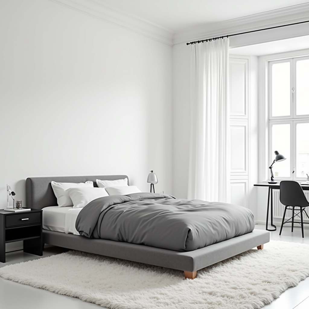 Monochrome Bedroom 14