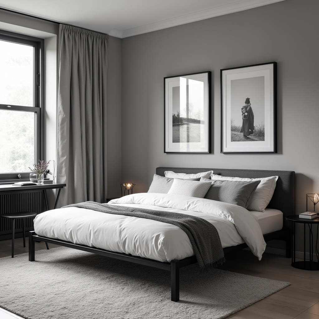 Monochrome Bedroom 19