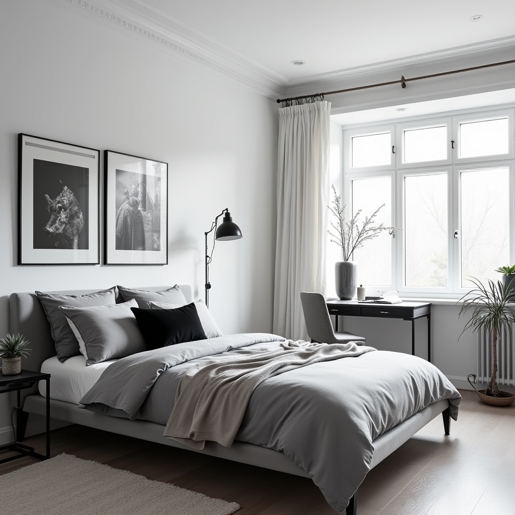 Monochrome Bedroom 29