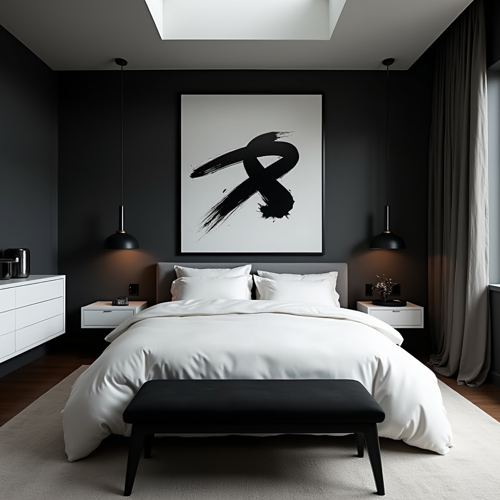 Monochrome Bedroom 3