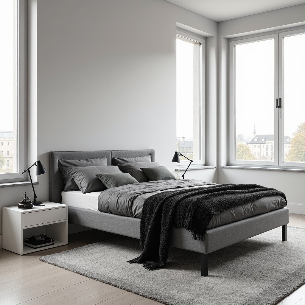 Monochrome Bedroom 8