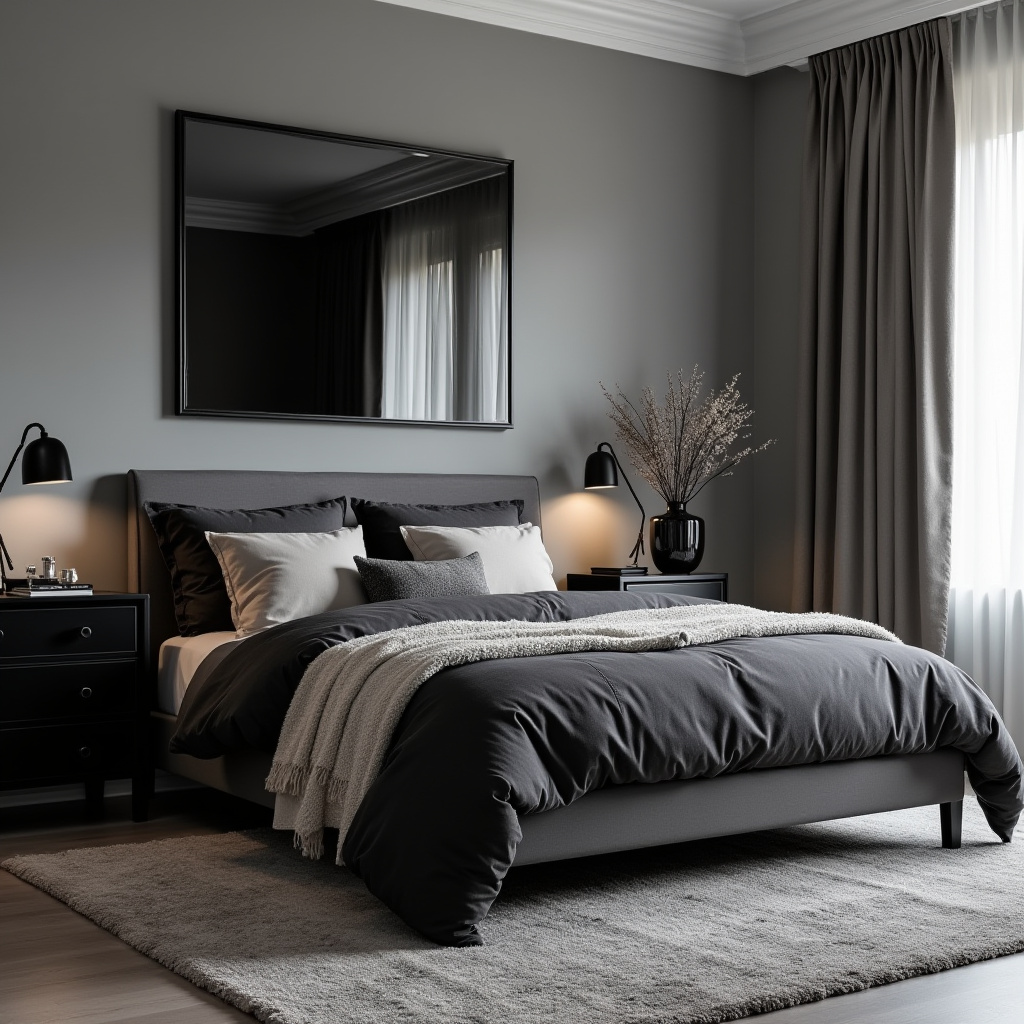 Monochrome Bedroom 9