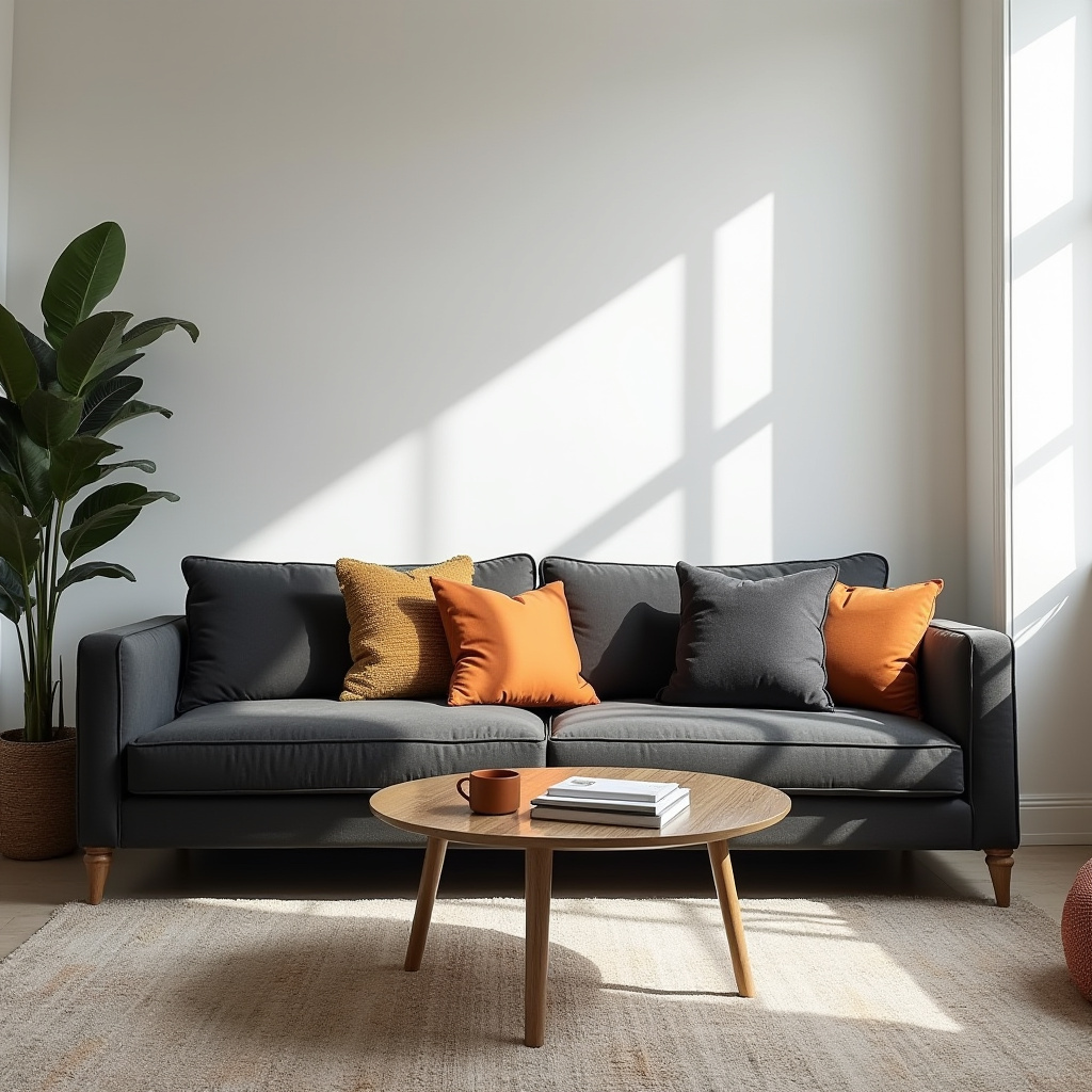 Moody Living Room White Walls 18