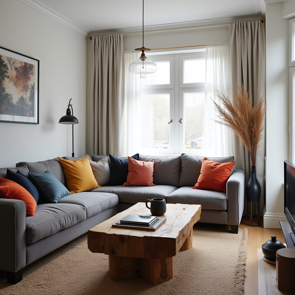 Moody Living Room White Walls 24