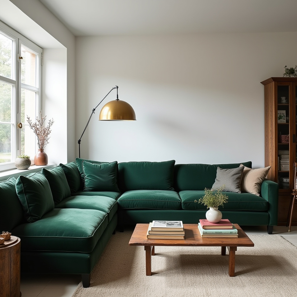 Moody Living Room White Walls 9