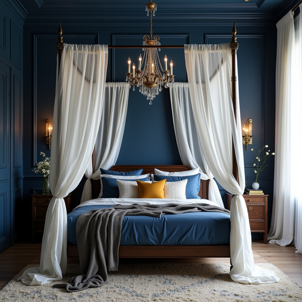 Navy Blue Bedroom Aesthetic 10