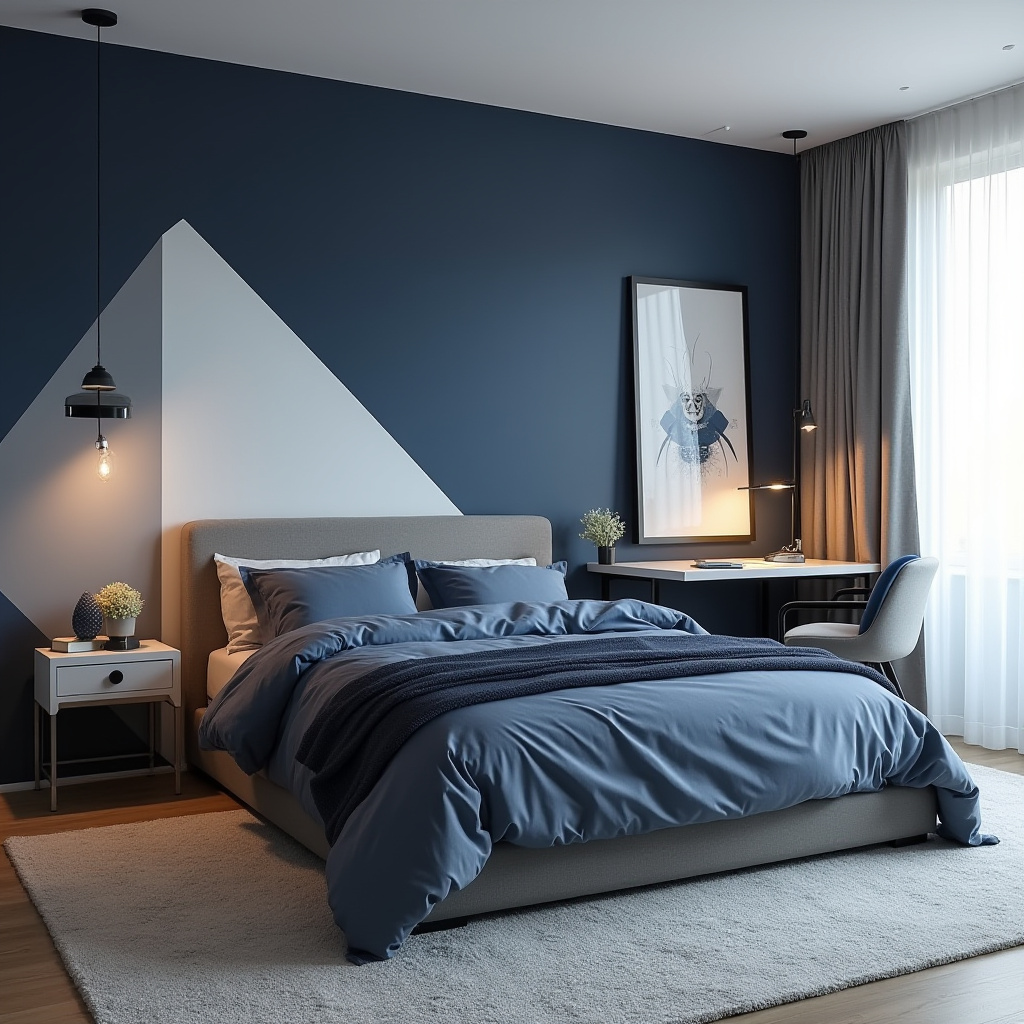 Navy Blue Bedroom Aesthetic 11