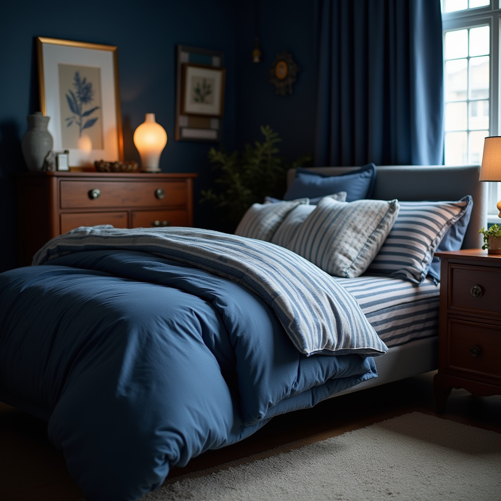 Navy Blue Bedroom Aesthetic 2