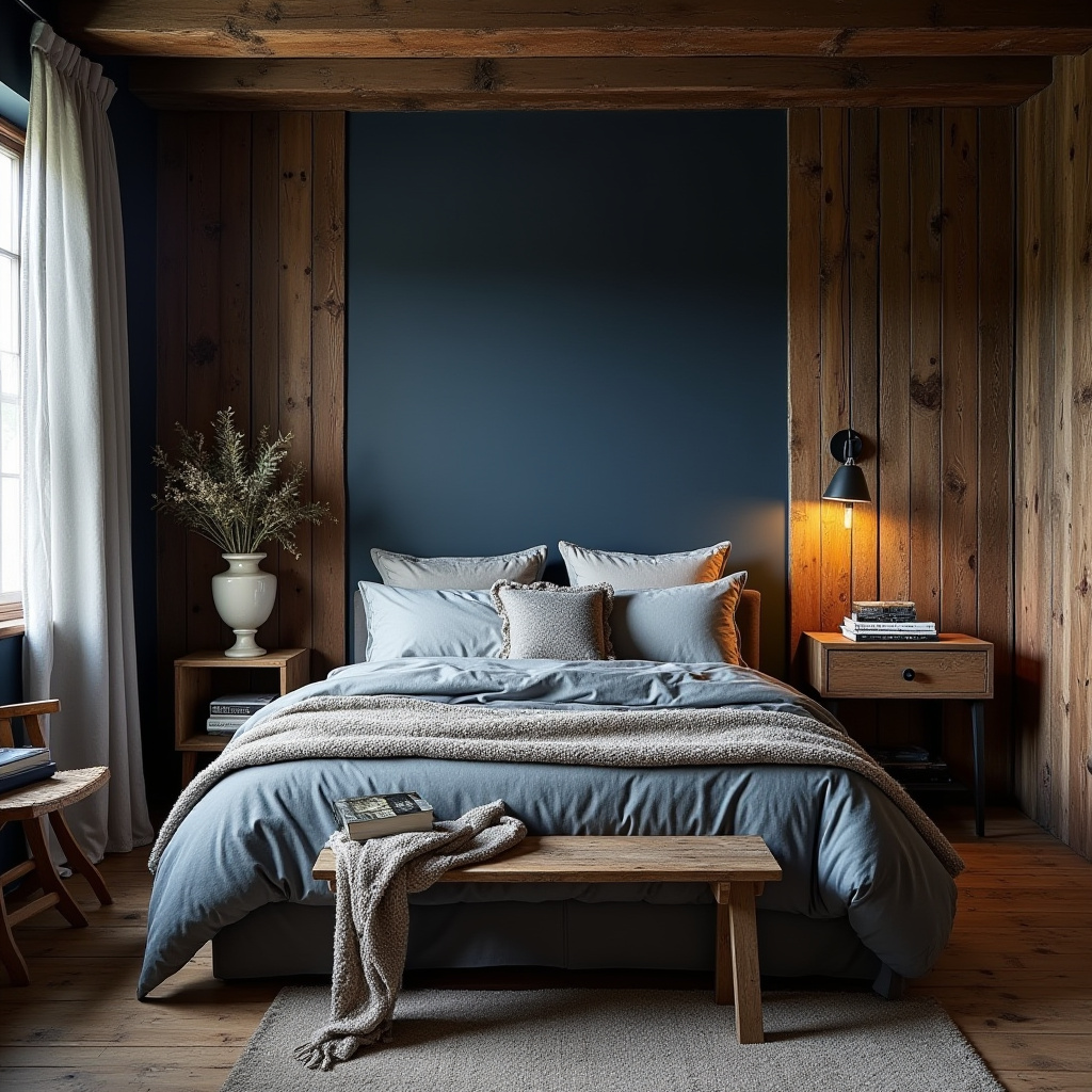 Navy Blue Bedroom Aesthetic 20