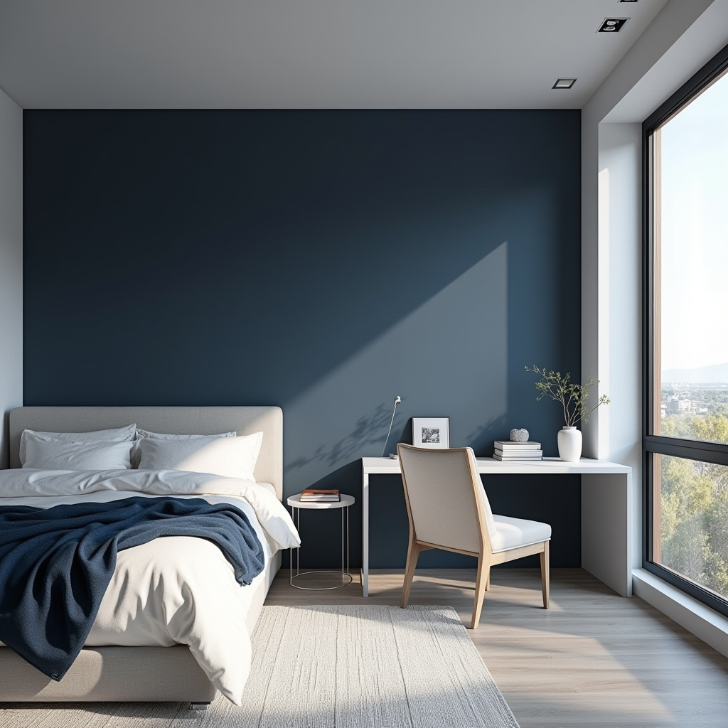 Navy Blue Bedroom Aesthetic 22