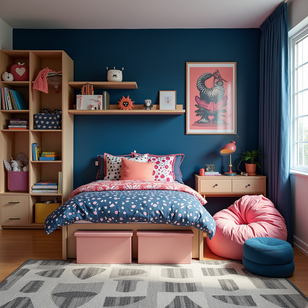 Navy Blue Bedroom Aesthetic 24