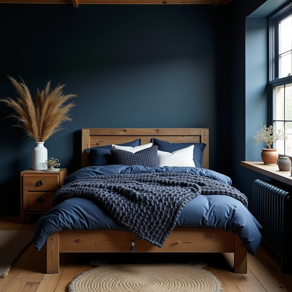 Navy Blue Bedroom Aesthetic 27