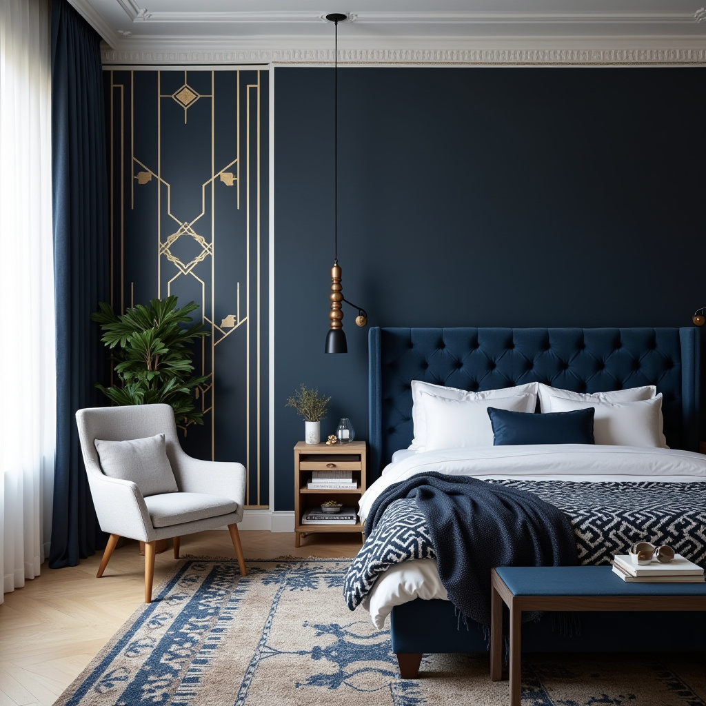 Navy Blue Bedroom Aesthetic 3