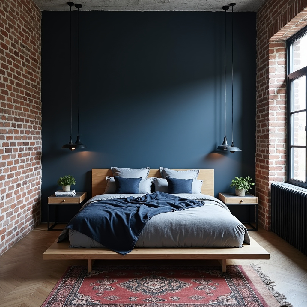 Navy Blue Bedroom Aesthetic 4