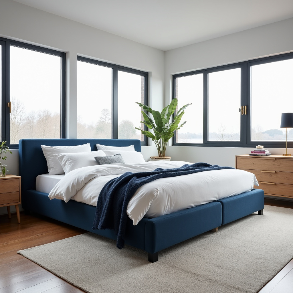 Navy Blue Bedroom Aesthetic 6