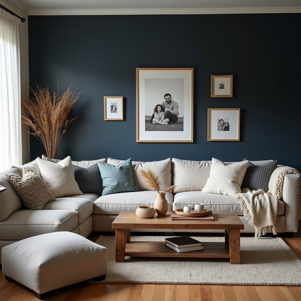 Navy Walls Living Room 27