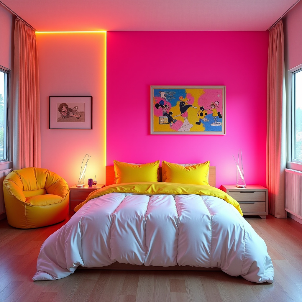 Neon Bedroom 14