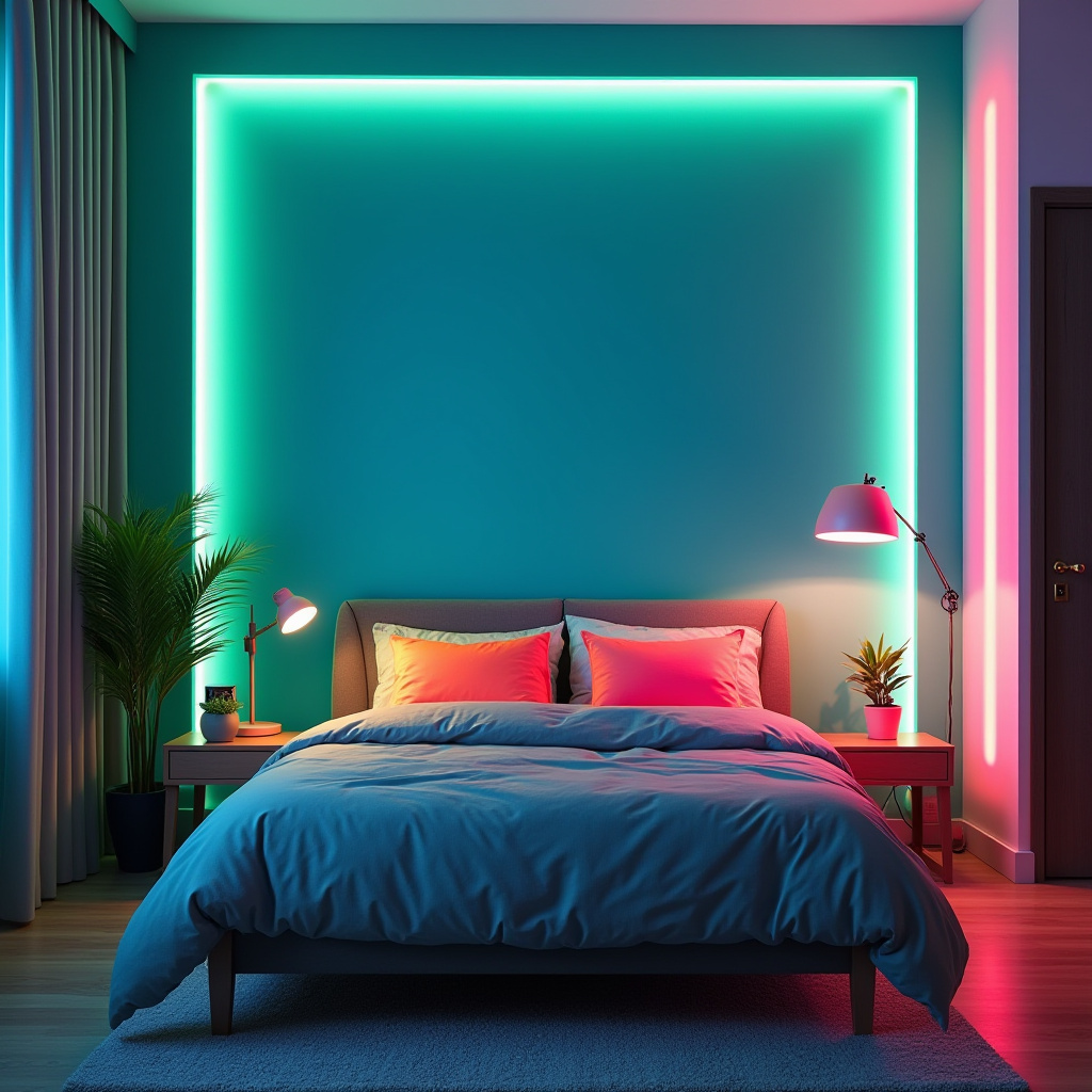 Neon Bedroom 15