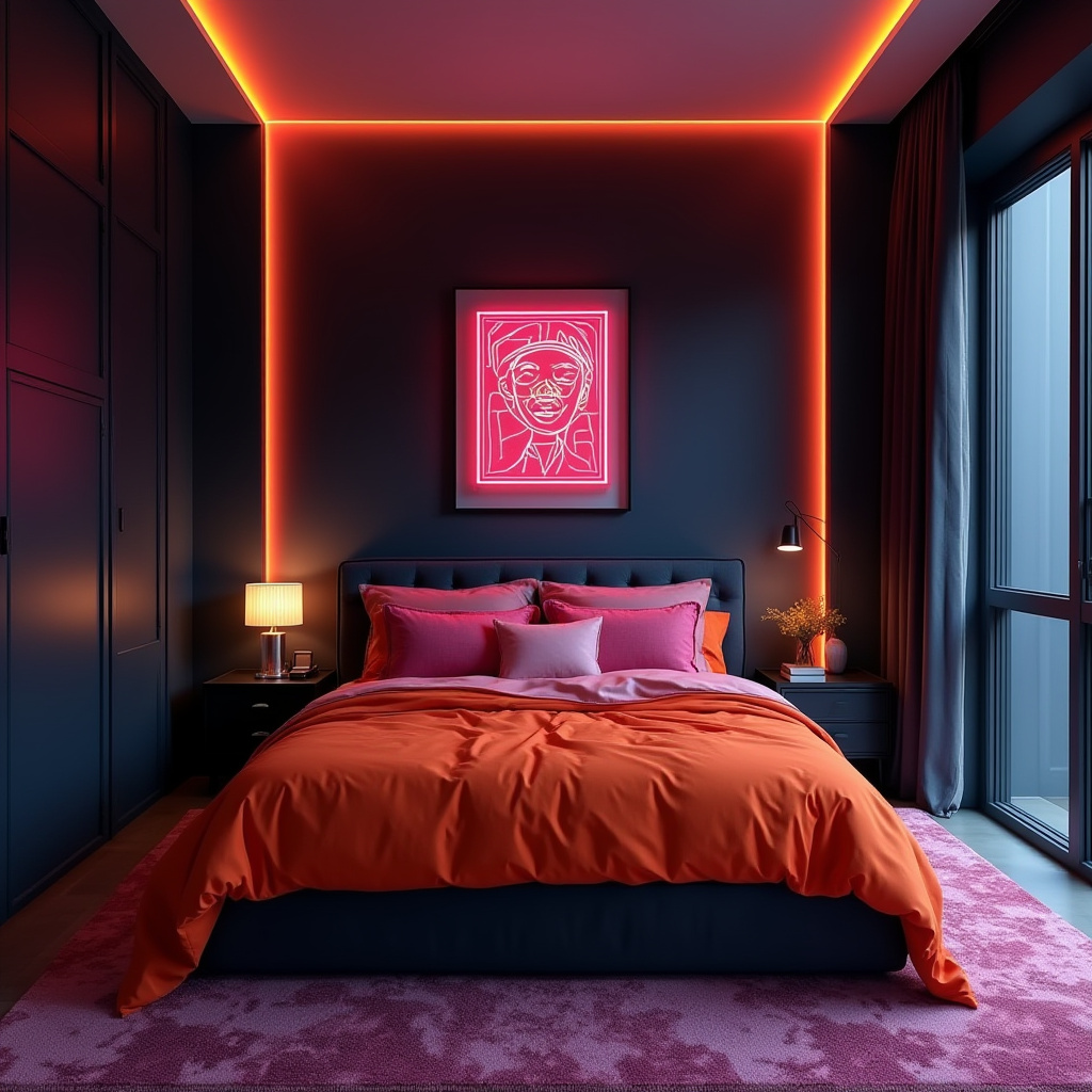 Neon Bedroom 9
